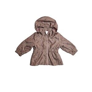 H&M Jacket Hooded Infant 4-6 months Multi Color Floral Print Girls